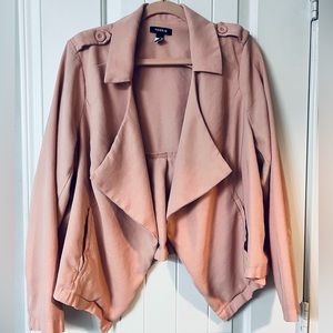Light pink tapered blazer/jacket